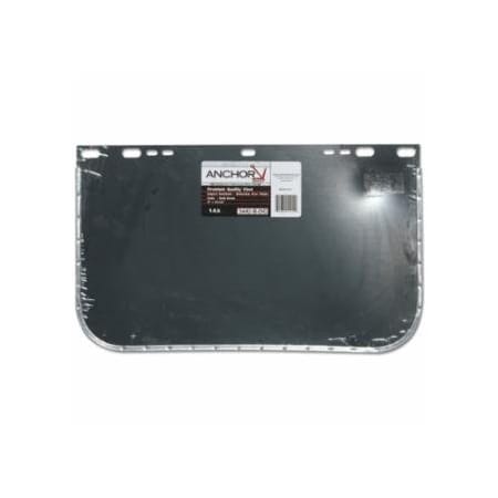 Anchor Brand Visor, Dark Green, Aluminum Bound, 15-1/2 in L x 9 in H, for Jackson Safety Head Gear/Cap Adaptors 101-3442-B-DG