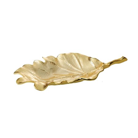 Classic Touch Decor Classic Touch  Gold Leaf Dish - 10.75 x 5.5 x 1.75 in. LE927