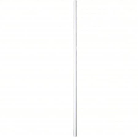 Zoro Select Closet Pole, Steel, White, 1 1/4 in dia. 859YF1