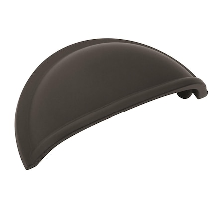 Amerock Cup Pulls 3 in 76 mm Center-to-Center Flat Black Cabinet Cup Pull - 5 Pack, 5PK 5BX53010FB