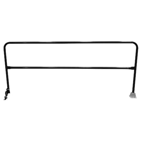 Vestil Steel Dock Safety Swing Gate 9 Ft. Length Black SSG-9-BK