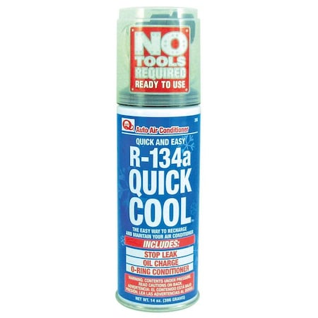 Quest Quick Cool 14 Oz. R-134a Refrigerant CE002KA13X-1US