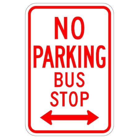Sign Solutions Usa Parking Sign, 12 in W, Aluminum Sign, White DUS10DWT1218R7-7
