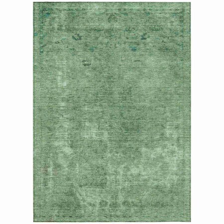 Homeroots 8' X 10' Sage And Mint Green Abstract Washable Indoor Outdoor Area Rug 615509