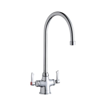 Elkay Handle-Operated Faucet, Manual, Gooseneck LK500GN08L2