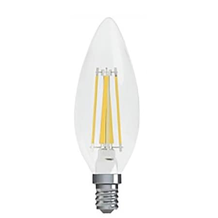 Ge LED Bulb, Decorative, BC Lamp, 40 W Equivalent, E12 Lamp Base, Dimmable, Soft White, PK2 23155