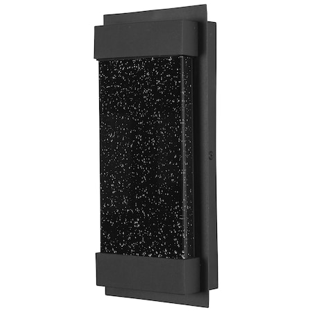 Sunlite 12in. LED Black Rectangular Outdoor Clear Acrylic Panel 3000K Dimmable Up & Down Wall Sconce 81039-SU