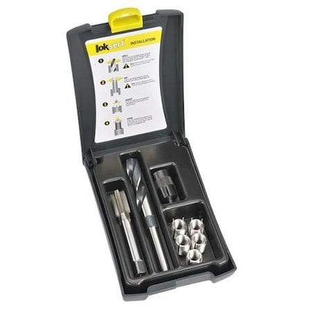 Loksert Thread Repair Kit, Key Locking Thread Inserts, Plain Stainless Steel 3732-1/2TWK