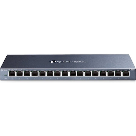 Tp-Link 16-PORT GIGABIT DESKTOP SWITCH 16 GIGABIT RJ45 PORTS STEEL CASE IN TL-SG116