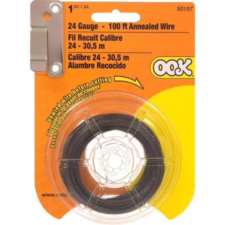 Hillman OOK 100 ft. L Black Annealed Steel 24 Ga. Wire 534674