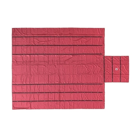 Mytee Products Trucking Flatbed Trailer Tarps Heavy Duty 18oz Lumber Tarp 24x 27 8ft Drop - Red LT-RED