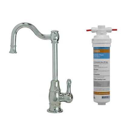 Mountain Plumbing Point-of-Use Faucet with Traditional Body and Mountain Pure Filter in Matte Black MT1873FIL-NL/MB