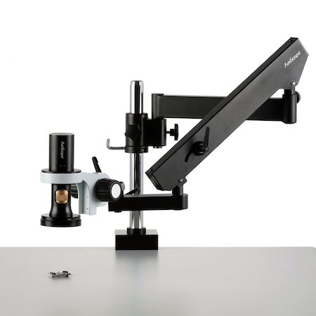 Amscope DM756 8.3MP USB All-in-One Digital Microscope 0.7X-11.2X w/Zoom Optics on Articulating Arm w/Pillar DM756U8D-APC
