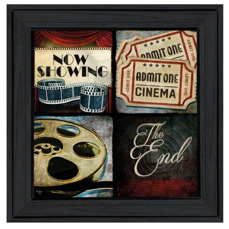 Homeroots At the Movies I 2 Black Framed Print Wall Art 406599