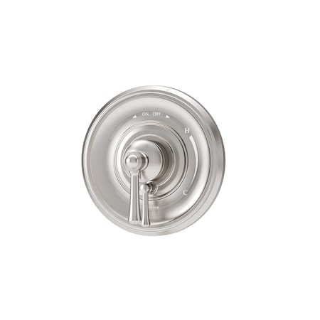 Symmons Braston Wall Mounted Shower Valve Trim with Volume Control Lever (Valve Not Included) S5890STNTRM