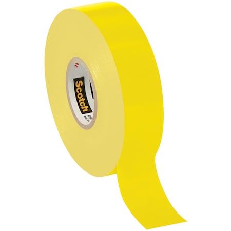 Scotch 3/4in x 66ft Yellow (10 Pack) Vinyl Color Coding Electrical Tape 35, 10PK T96403510PKY