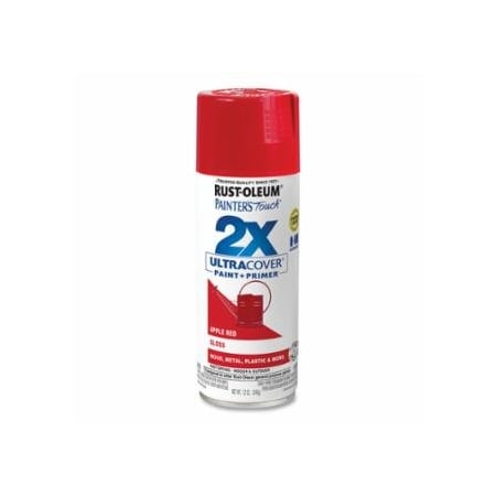 Rust-Oleum Painter's Touch Ultra Cover 2x Spray, 12 oz, Red, Gloss Finish, 6PK 647-334024