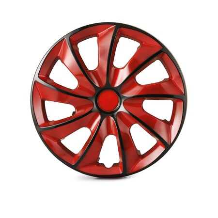 Altertrim 16 in Univ Hubcaps, Snap-On, (Blk & Red Lacq), 4PK CHB-5084-BRB-16