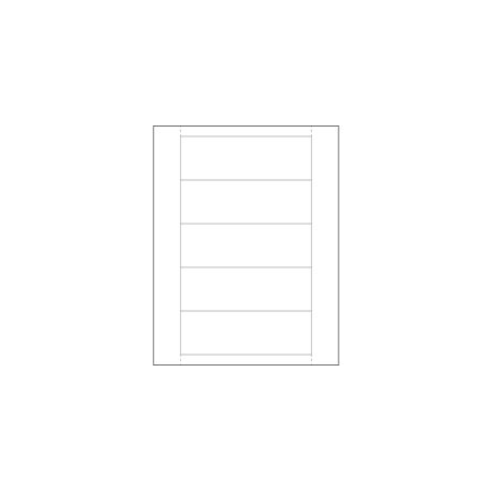 Bubblefast 2 x 6'' Plastic Label Holder Insert Cards BFLH254