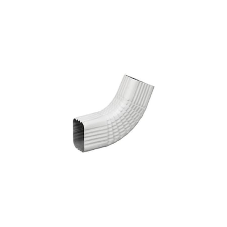 Amerimax Home Products Gutter Side Elbow, Style B, 75 Degree, White Galvanized Steel, 2 x 3-In. 33065