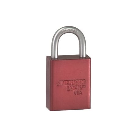 Master Lock Co SFIC Padlock 1in Shackle Red Less Cylinder A3105WO RED