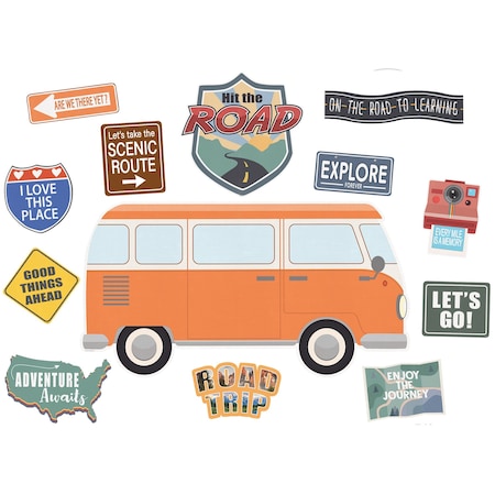 Teacher Created Resources Moving Mountains Road Trip Hit the Road Bulletin Board Set, 15-Piece Set 9222