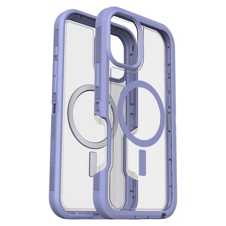 Otterbox Defender Pro Xt Clear Magsafe Case For Apple Iphone 16 Plus, Lavender Haze 77-96074