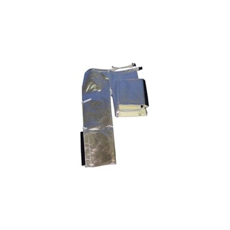 Chicago Protective Apparel Aluminized Chaps, Silver, Adjst Belt 778-AKV