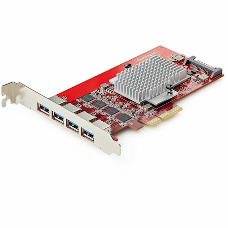 Startech.Com ADD FOUR USB-A PORTS FOR UP TO 40GBPS COMBINED BANDWIDTH VIA THIS PCIE EXPANSION P10Q4A-USB-CARD
