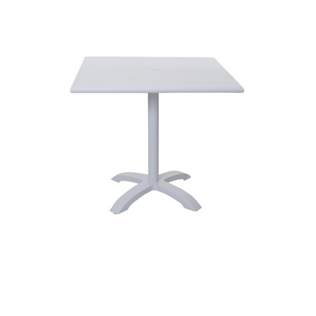 Bfm Seating Beachcomber-Bali 32x32 Dining Height Table - Powder Coated PHB3232WH-2626WH