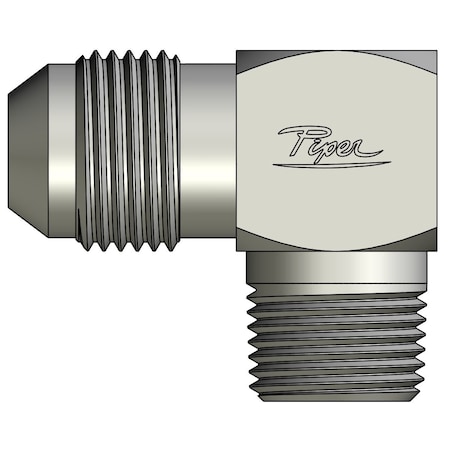 Piper 1/2in. Male JIC X 3/8in. Male Pipe, 90 Degree Elbow 0190-08-06