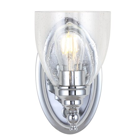 Jonathan Y Marais 5.5" Metal/Glass LED Vanity, Chrome JYL7469B