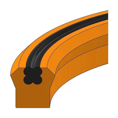 Hercules Sealing Products U25-1.50-SQBPM, US-HYTREL/FKM-1.500x2x1/4, U-SEALS U25-1.50-SQBPM