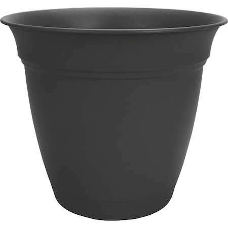 Hc Companies Eclipse 20'' Black Planter with Saucer ECA20000G18