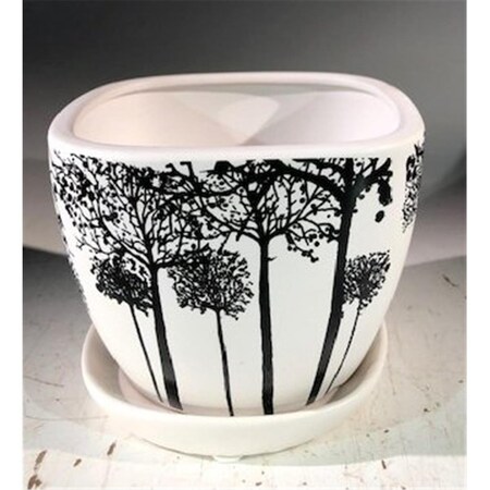 Paisaje Tree Silhouette Bonsai Pot - Square PA2807766