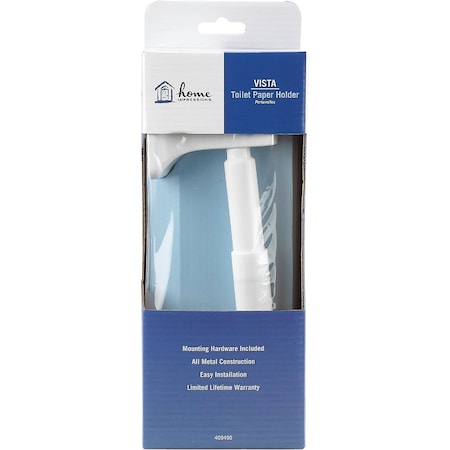 Home Impressions Vista White Wall Mount Toilet Paper Holder 409490