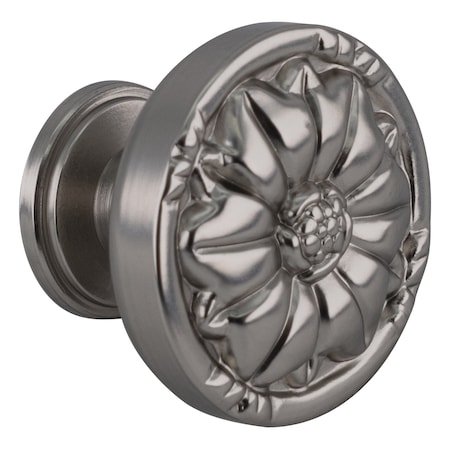 Brixwell Natural Elegance Style Kitchen Decorative Cabinet Knobs 1-5/16 in Dia Metal Sterling Nickel BXP6331BG9