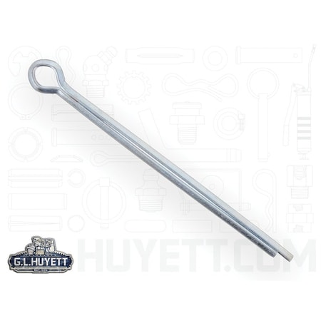 Huyett Cotter Pin, Zinc Plated Carbon Steel, 0.312 in Dia x 5.000 in Effective Length CP-312-5000