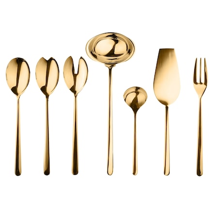 Mepra Linea Serving Set - 7 Pieces - Gold 10892207