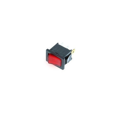 Switch Components Mini Rocker, 3P SPST OFF-ON, Red LED RF1-1A-DC-2-RL