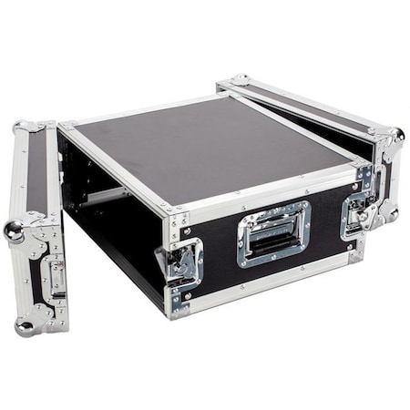 Deejay Led Fly Drive Case For 4U Space Standard DJ 19-in Amplifier or Similarly Sized Equipment w/Laptop Shelf TBH4UAD