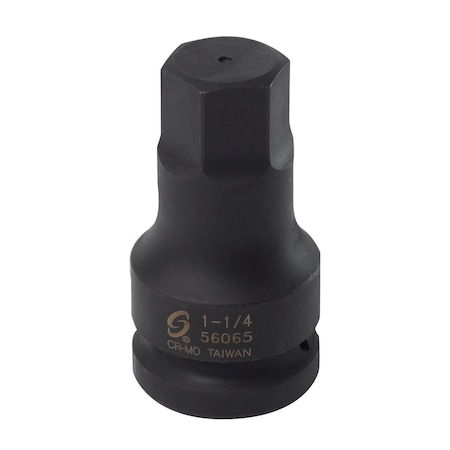 Sunex 1 in Dr Hex Driver Socket 1 1/4 in 56065