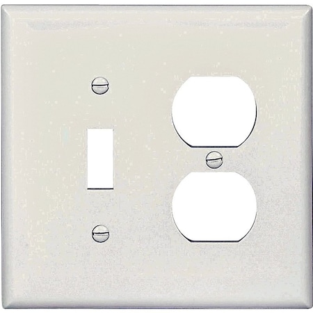Eaton Wiring Devices Number of Gangs: Two-gang Polycarbonate, White PJ18W