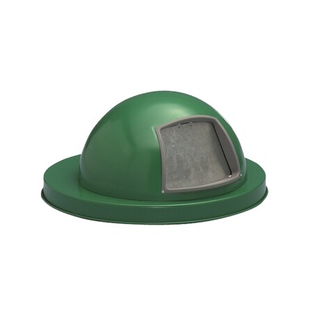 Witt Industries Green Outdoor, Metal Dome Top with Push Door M3601-DTL-GN