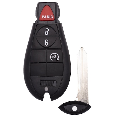 Aks Keys 2014 - 2023 Jeep Cherokee Fobik Key 4B W/ Remote Start FCC# GQ4-53T RC-JEEP-18C