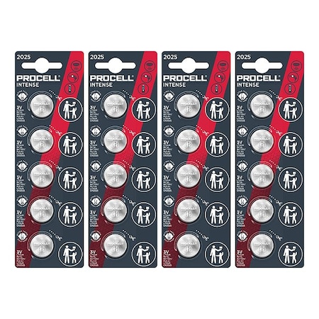 Procell Coin Cell Battery, 165 mAh, PK20 PX2025