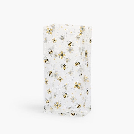 Nashville Wraps Busy Bees Cello Bags, 4x2.5x9.5, 100PK C2BBZB
