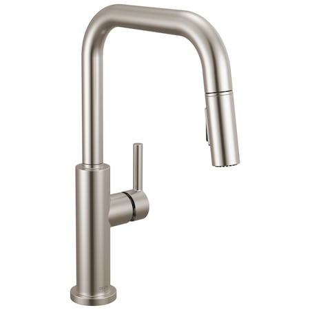 Delta Nicoli Single Handle Pull-Down Kitchen Faucet, 11.06 in, Stainless 19868LF-SS