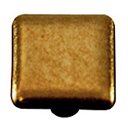 Towels Usa Metallic Gold Square Glass Cabinet Knob - Black Post TO2522024