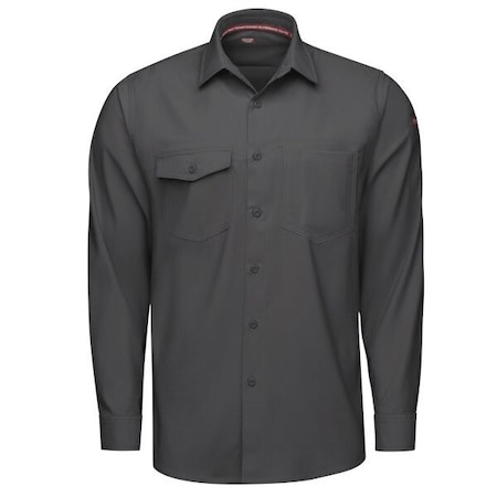 Red Kap Men's Work Shirt, Dark Gray, 4XL TSM4CN